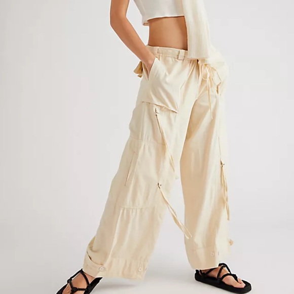 Free People Pants - Free People One Step Ahead Parachute Pants Size L